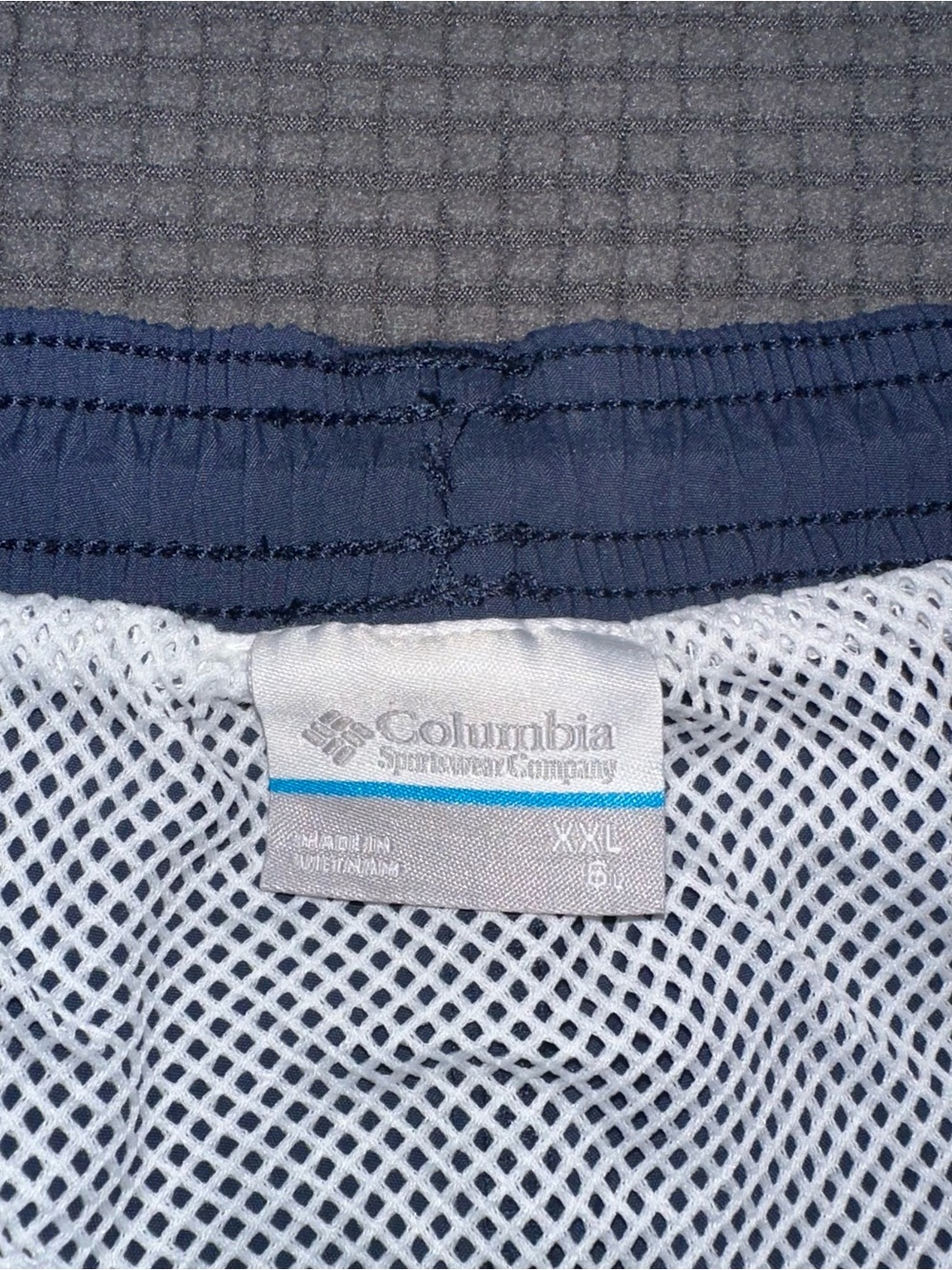 Columbia PFG Navy Swim Trunks Mens XXL Mesh Lined Shorts - Picture 3 of 7